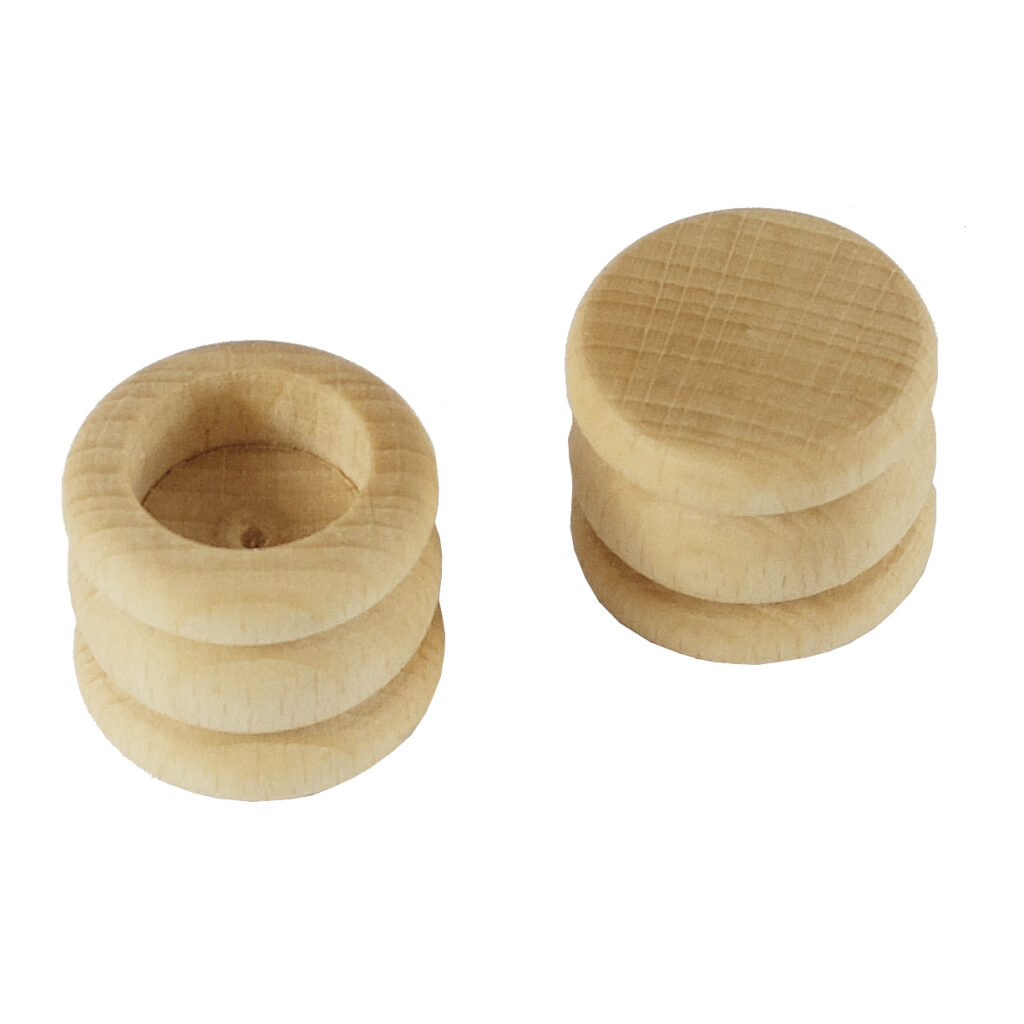 Gedrechselter Holzdeckel
